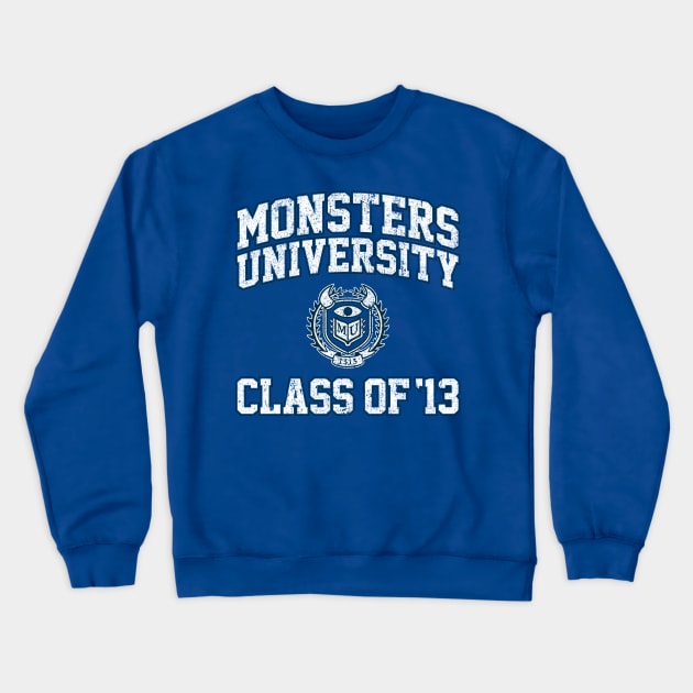 Monsters University Class of 13 (Variant) Crewneck Sweatshirt by huckblade